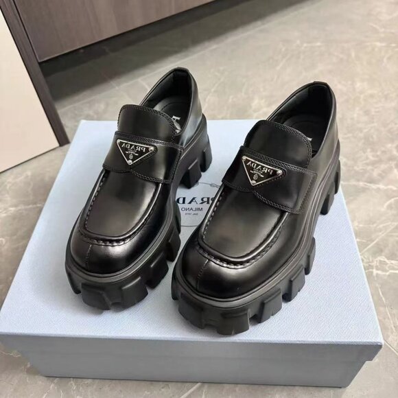 Prada Shoes - Prada Women's Black Loafers